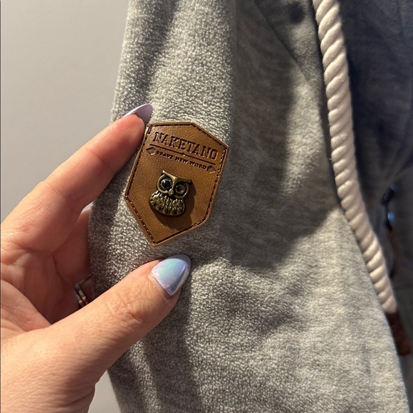 Naketano Gray Fleece-Lined Hoodie - Picture 5 of 6